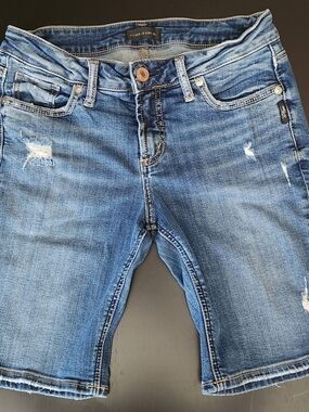 Silver Jeans Suki Denim Bermuda Shorts